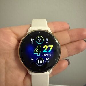 Garmin Smartwatch with White Band